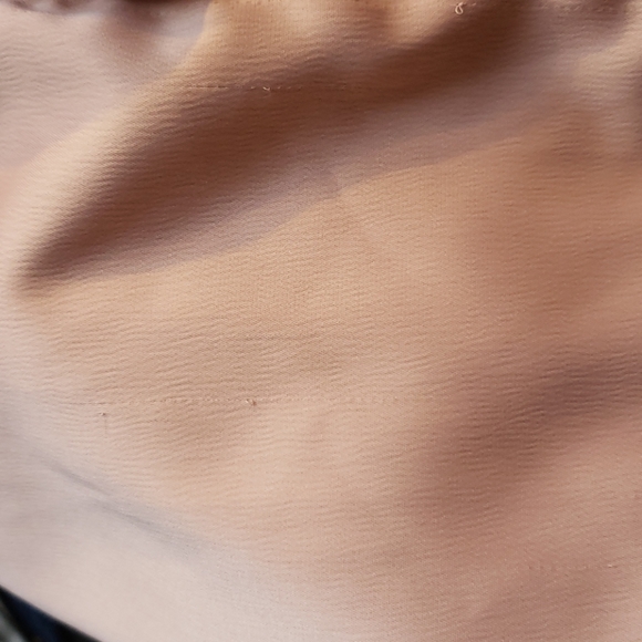 Pink Satin Bomber Jacket Ruffle Detail - Picture 8 of 8